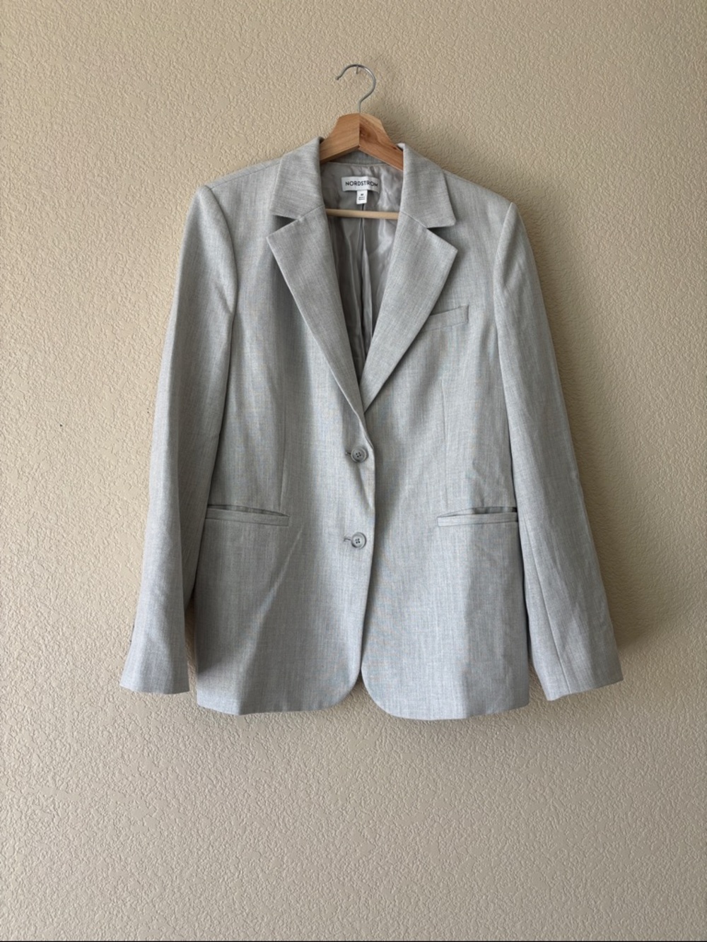 Nordstrom Light Gray Women’s Tailored Blazer